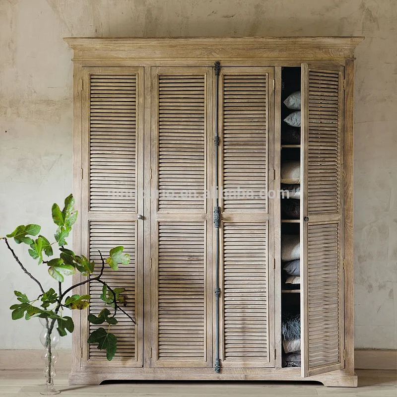 wholesale furniture china antique vintage oak wood wardrobe