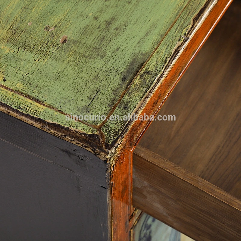 Chinese Antique furniture living room sideboard cabinet hand painting