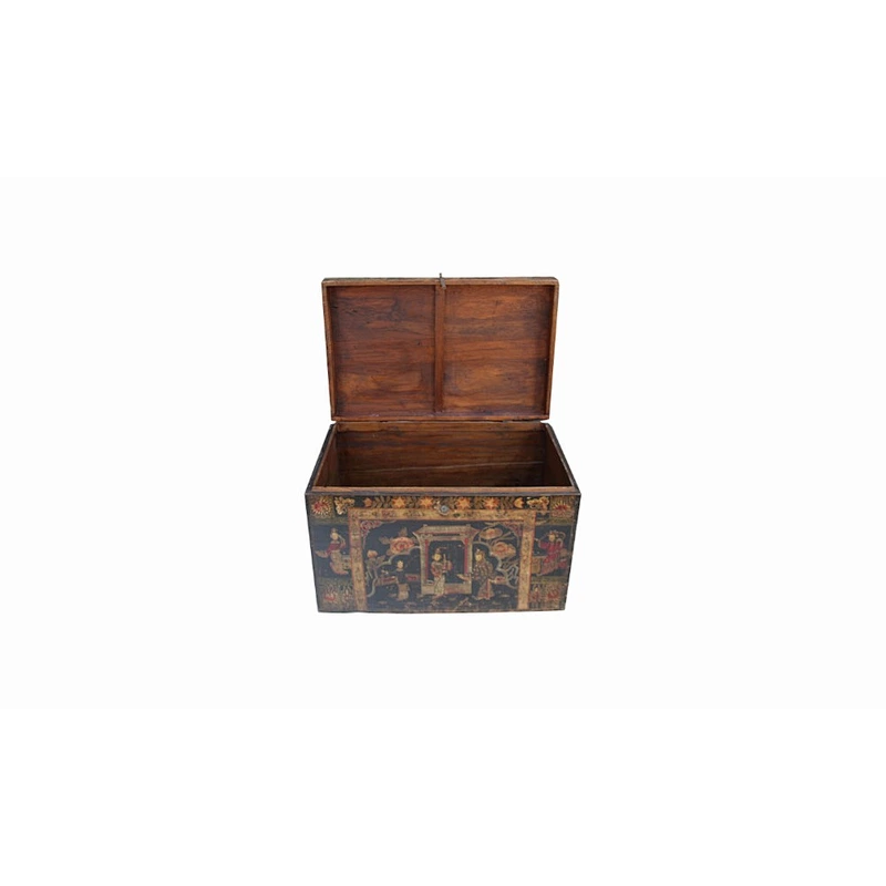Wooden trunks and chests. Chinese wedding antique furniture
