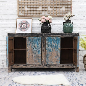 Chinese Antique Shabby Chic Wooden Sideboard Furniture