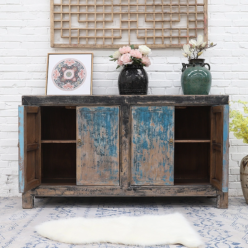 Chinese Antique Shabby Chic Wooden Sideboard Furniture