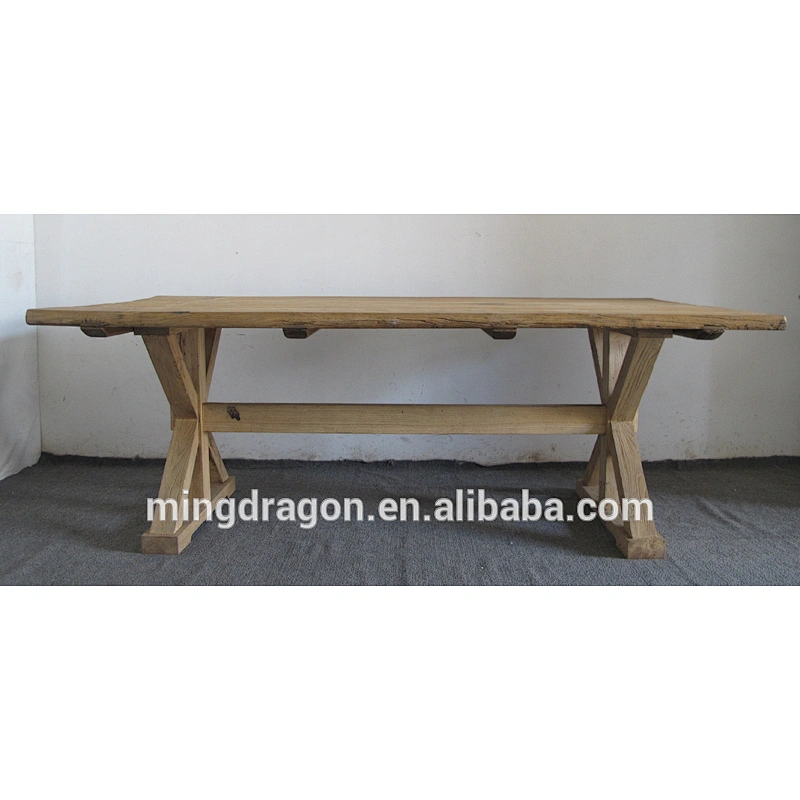 Chinese Antique furniture recycle wood natural dining table