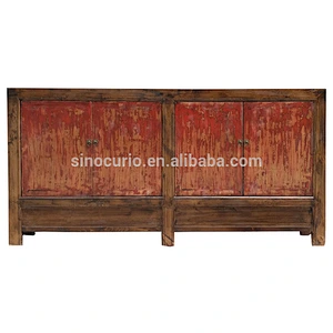 Chinese antique furniture vintage kitchen storage sideboard