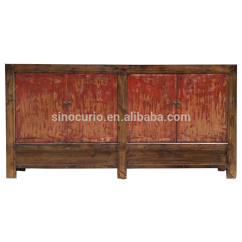 Chinese antique furniture vintage kitchen storage sideboard