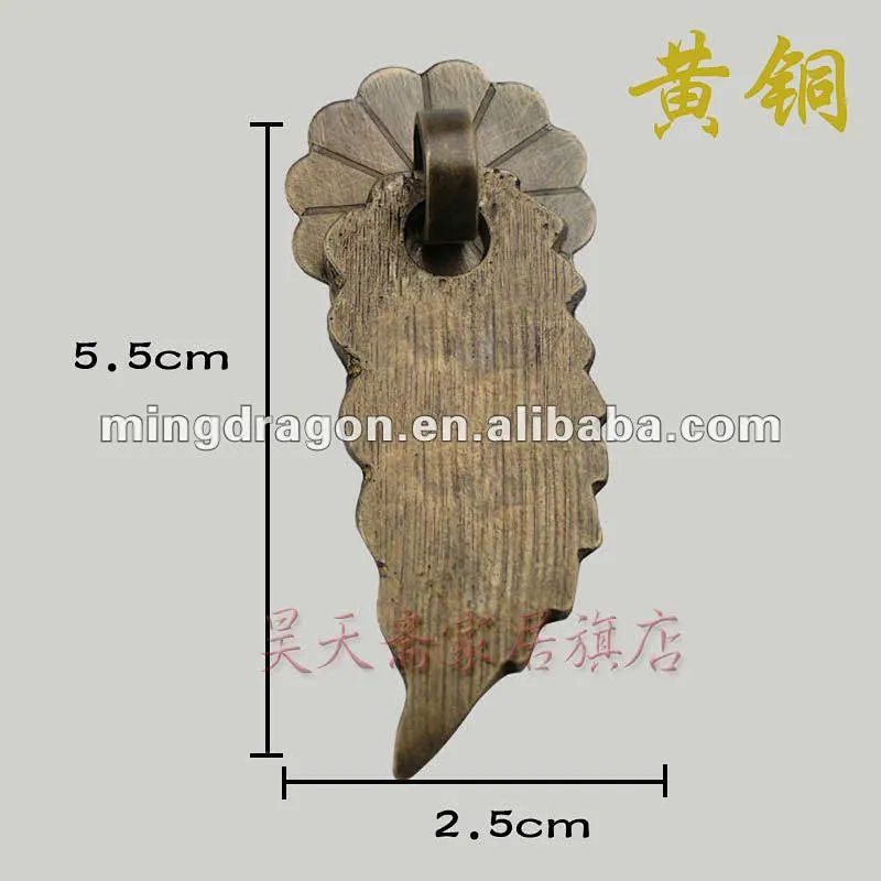 Chinese furniture brass drawer handle cabinet pull knocker
