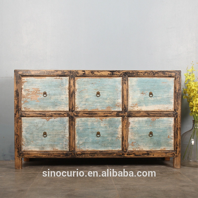 Wholesale Antique Chinese Reproduction Shabby Chic Buffet Storage Furniture