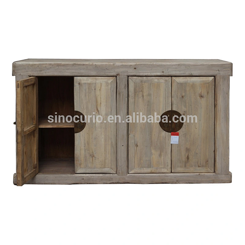 chinese antique furniture natural wood cabinet