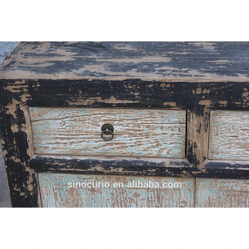 Asian Antique Sideboard Home Furniture Buffets Wooden Chest Solid Reclaimed Wood Buffet