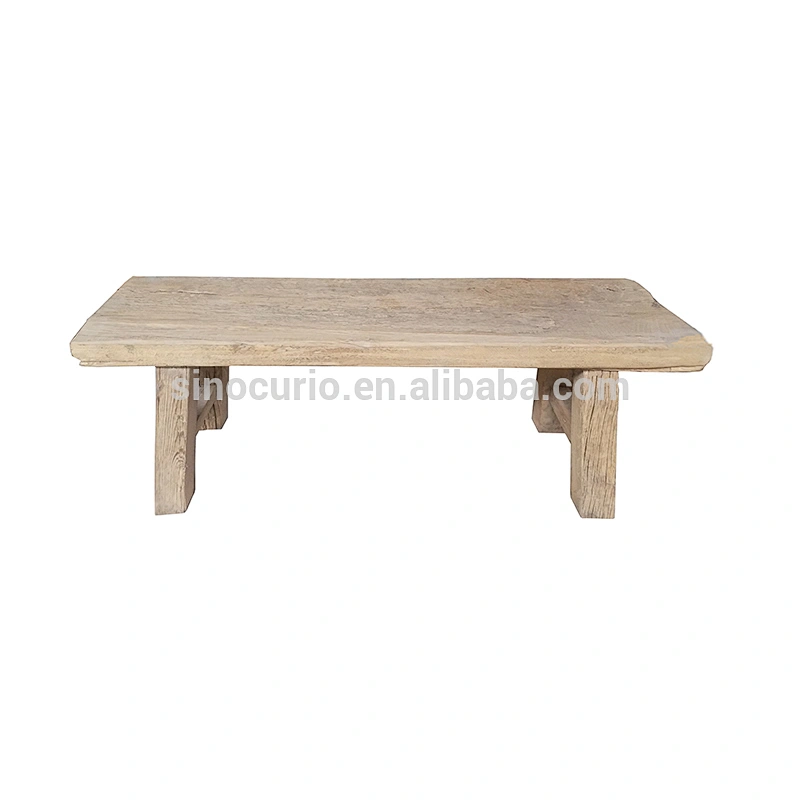 Chinese recycle wood garden furniture outdoor rustic wooden bench