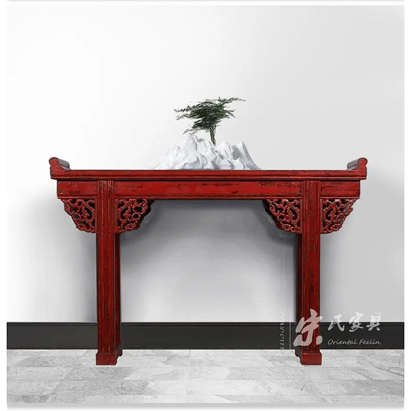 Chinese antique furniture carving altar table