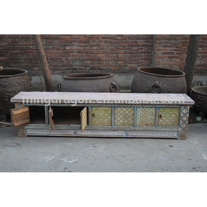 chinese antique furniture solid wood hand carved tv cabinet