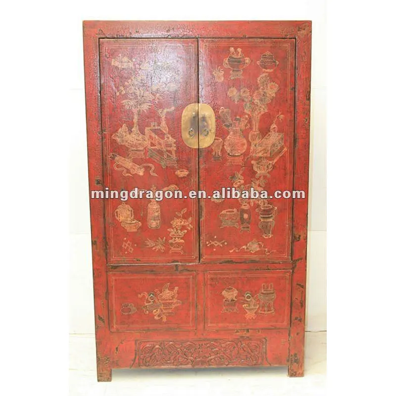 Chinese antique furniture wedding wardrobe