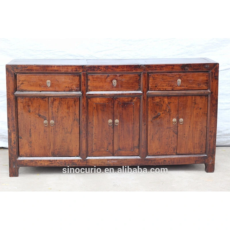 chinese antique vintage walnut wood cabinet furniture