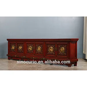 Antique wooden tv table