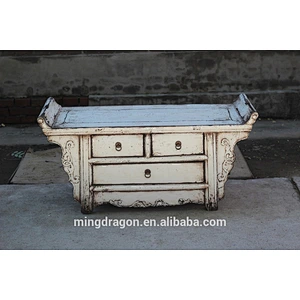 Chinese Antique bathroom Furniture Wood Carving Cabinet