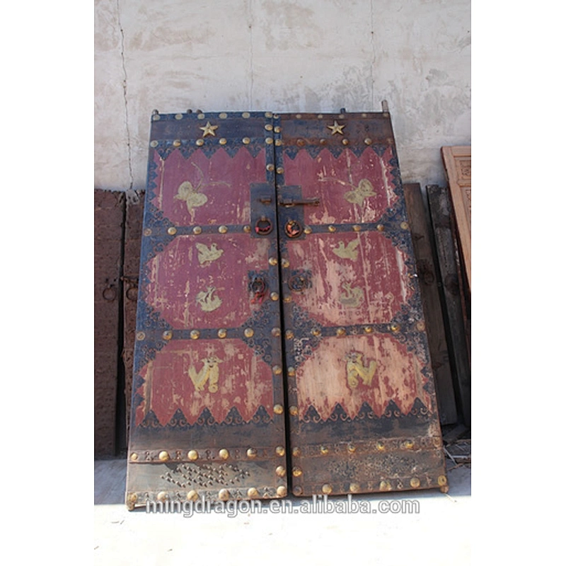 Chinese antique soild wood carving door