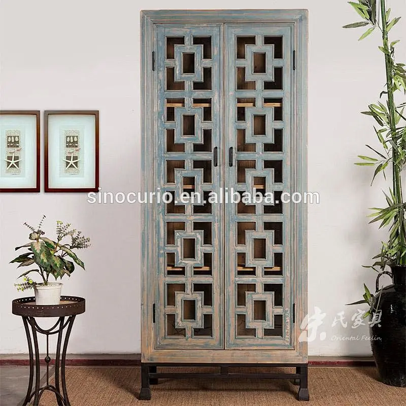 vintage Chinese industrial style recycled shelf furniture-French style cabinet Beijing 2016