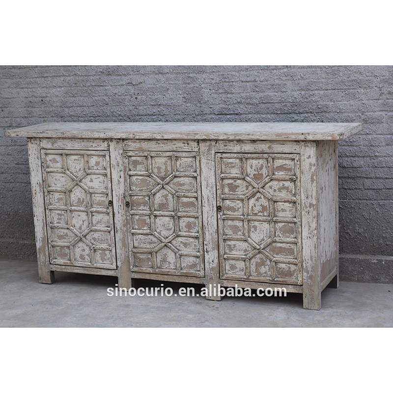 Chinese Vintage chic french style reclaimed wood furniture