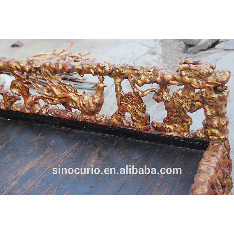 Chinese Antique hand carved classic solid wooden beds