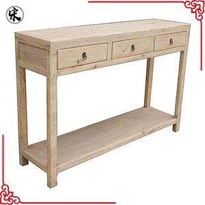 wholesale antique reproduction reclaimed wood console table in Beijing