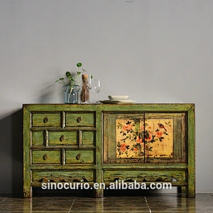 Vintage Antique Furniture Oriental Buffet