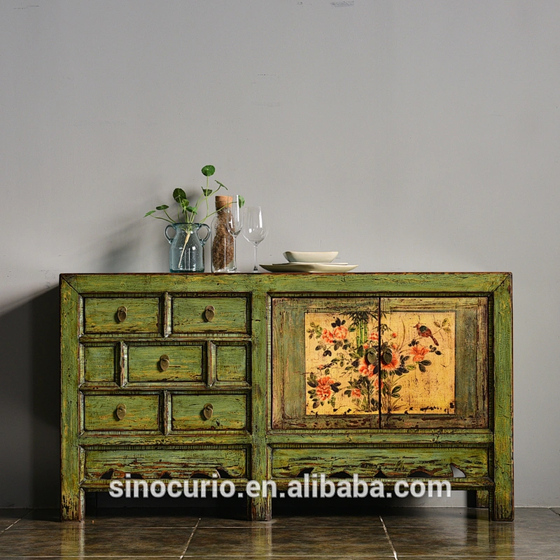 Vintage Antique Furniture Oriental Buffet