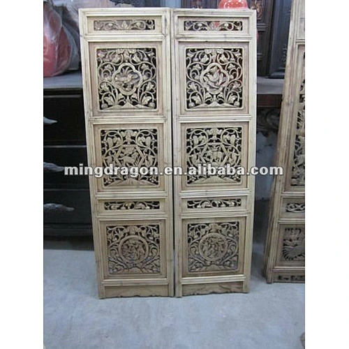 Chinese antique beautiful carved screen