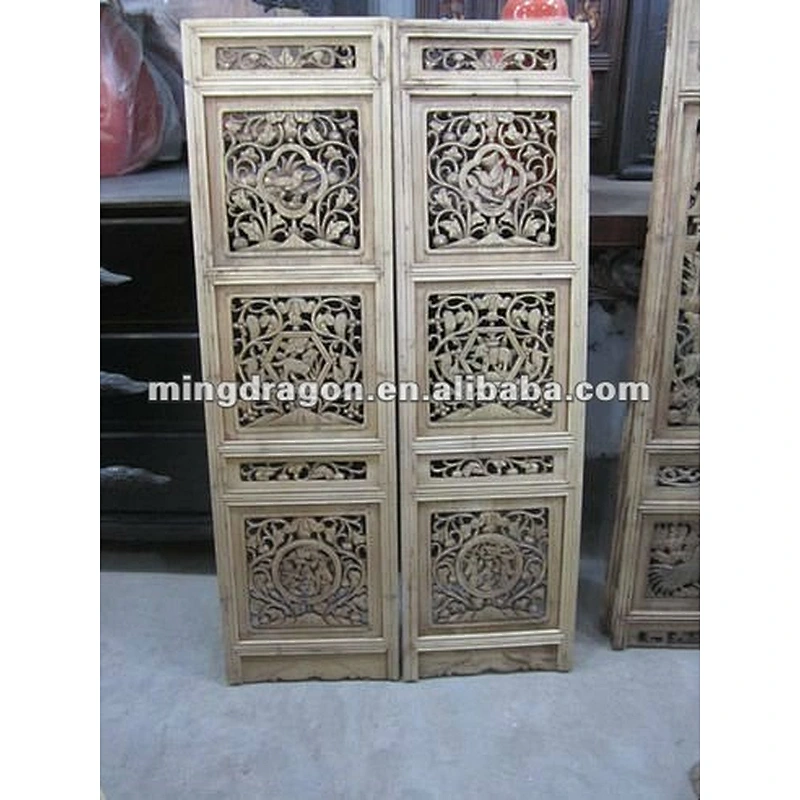 Chinese antique beautiful carved screen