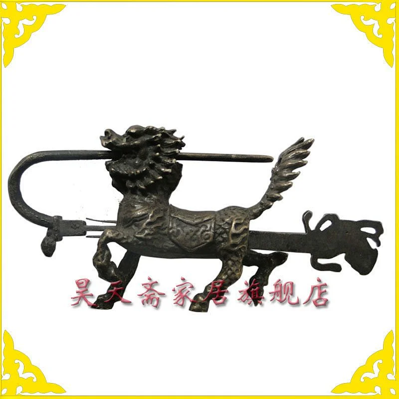 Antique brass copper Lock & Key for chinese furniture