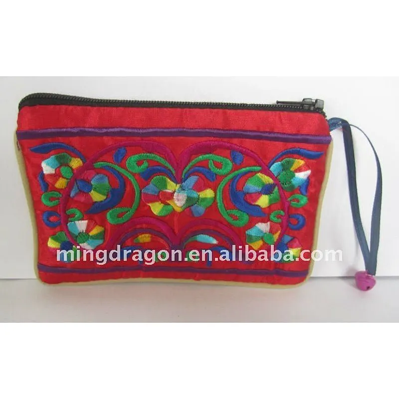 NEW CHINESE EMBROIDERY SILK COIN PURSE WALLET