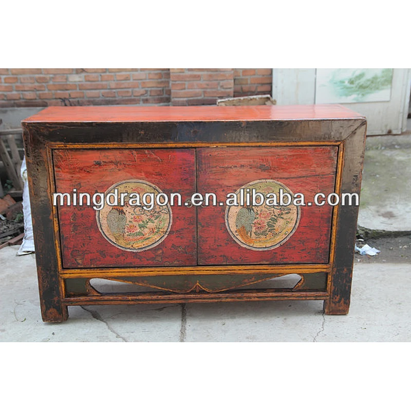 Chinese Reproducts Antique Furniture-Hand Painting wood Cabinet/Chinese Antique Furniture