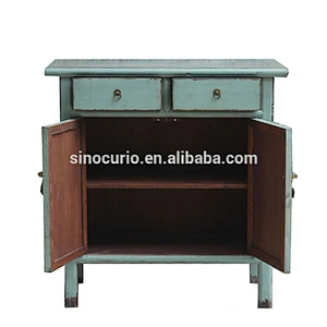 Chinese vintage asian recycled furniture reproduction antique painted chest