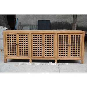 Antique natural solid wood furniture antique living room cabinet