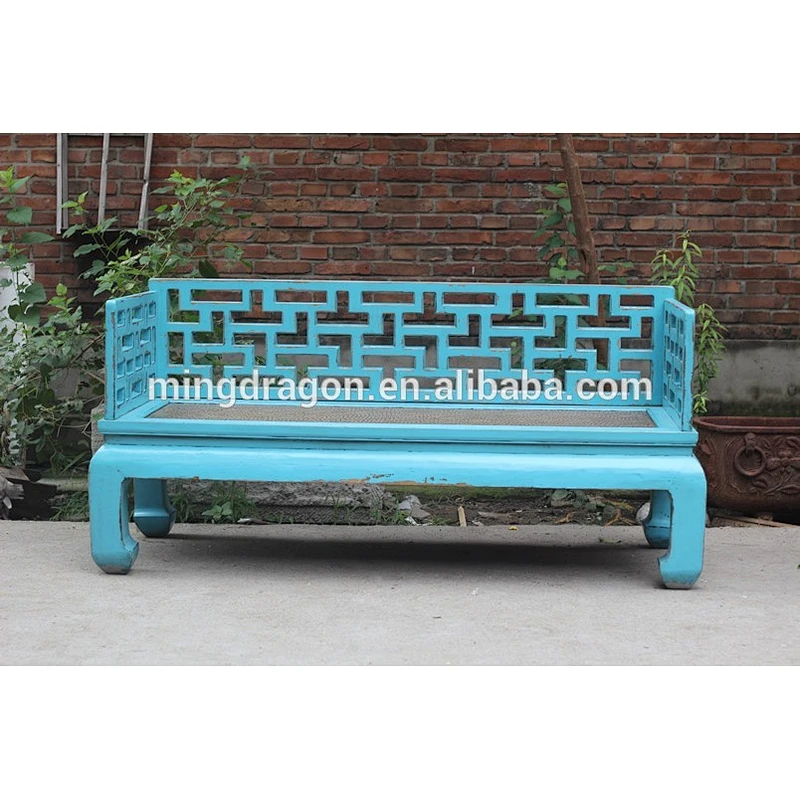 13081001 Chinese antique furniture antique carving Luohan Bed