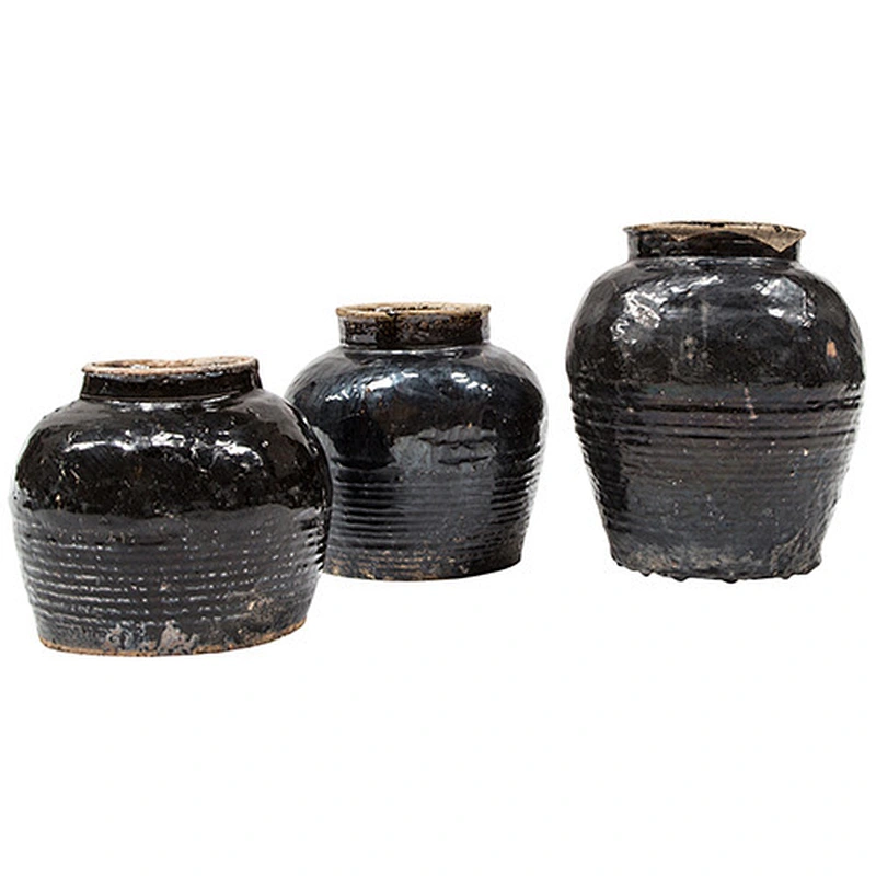 Chinese antique vintage old Shanxi  home decoration pots