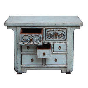 Chinese antique carved furniture antique lacquered wooden buffet furniture