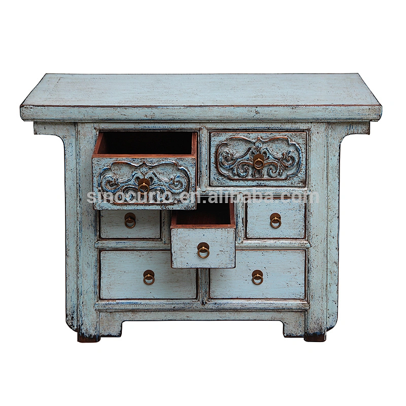 Chinese antique carved furniture antique lacquered wooden buffet furniture