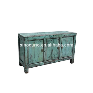 Chinese glossy antique rustic sideboard furniture dresser