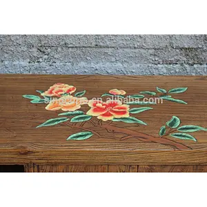 Beijing antique furniture painted solid wood tv stand & cabinet