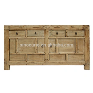 Chinese antique reclaimed wood natural sideboard cabinet furniture