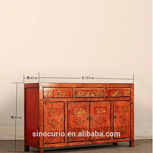 Antique Chinese Painted Dongbei Furniture
