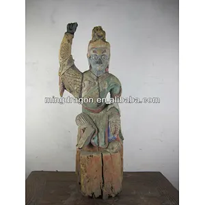 wooden buddha antique laughing buddha statue