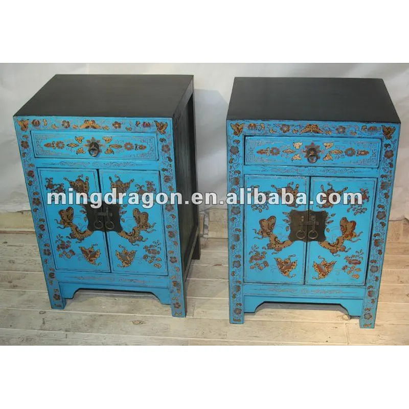 chinese antique furniture hand painted nightstand