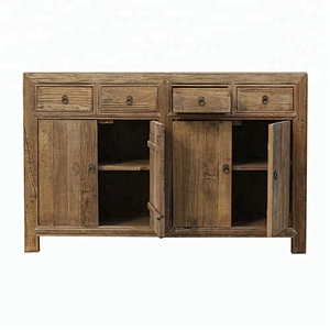 Wholesale Chinese antique rustic reclaimed elm sideboard furniture in Beijing