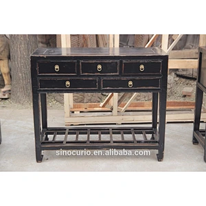 chinese antique alter table wood black console table