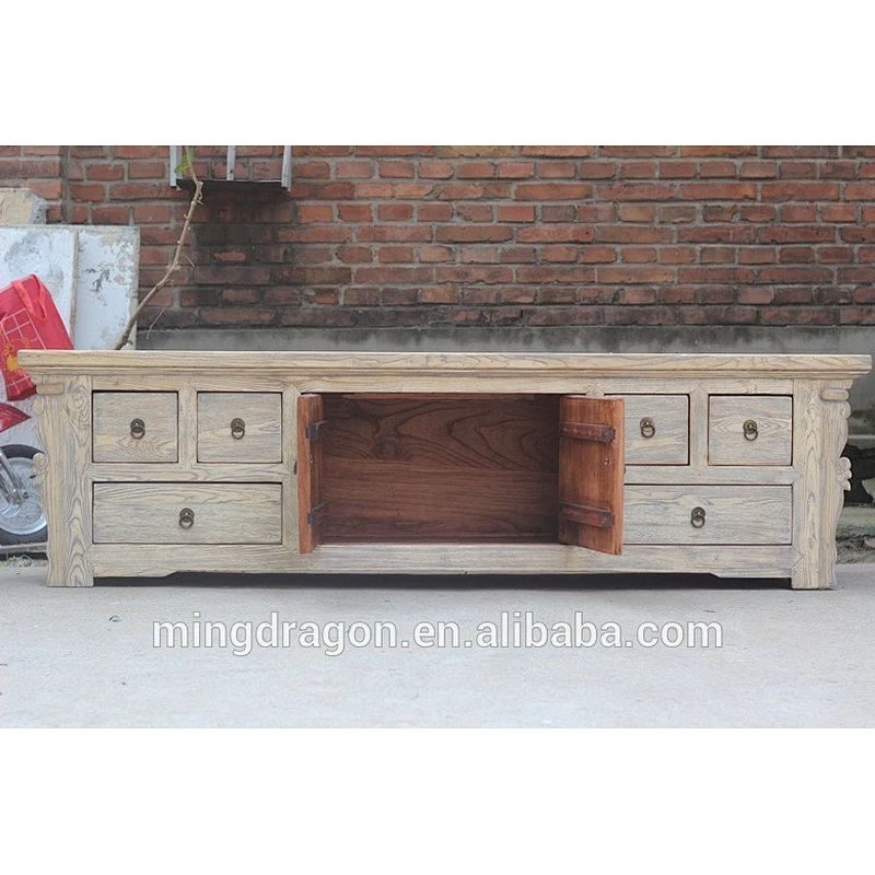 Chinese Antique reclaimed wood TV Stand furniture