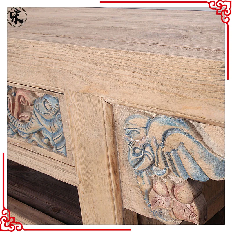 reproduction chinese recycle solid wooden furniture tv stand cabinets
