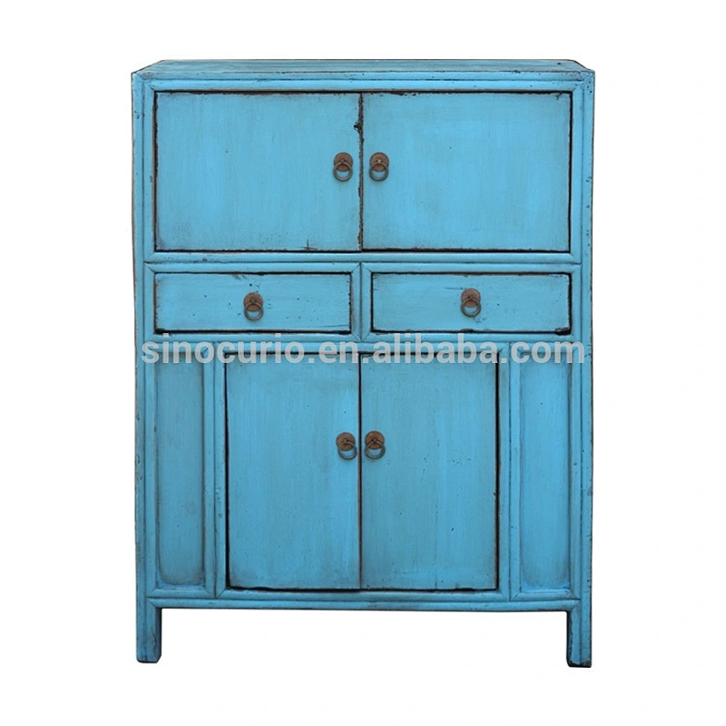 Wholesale Chinese Antique Painted Chest antique solid wood small kitchen furniture sets