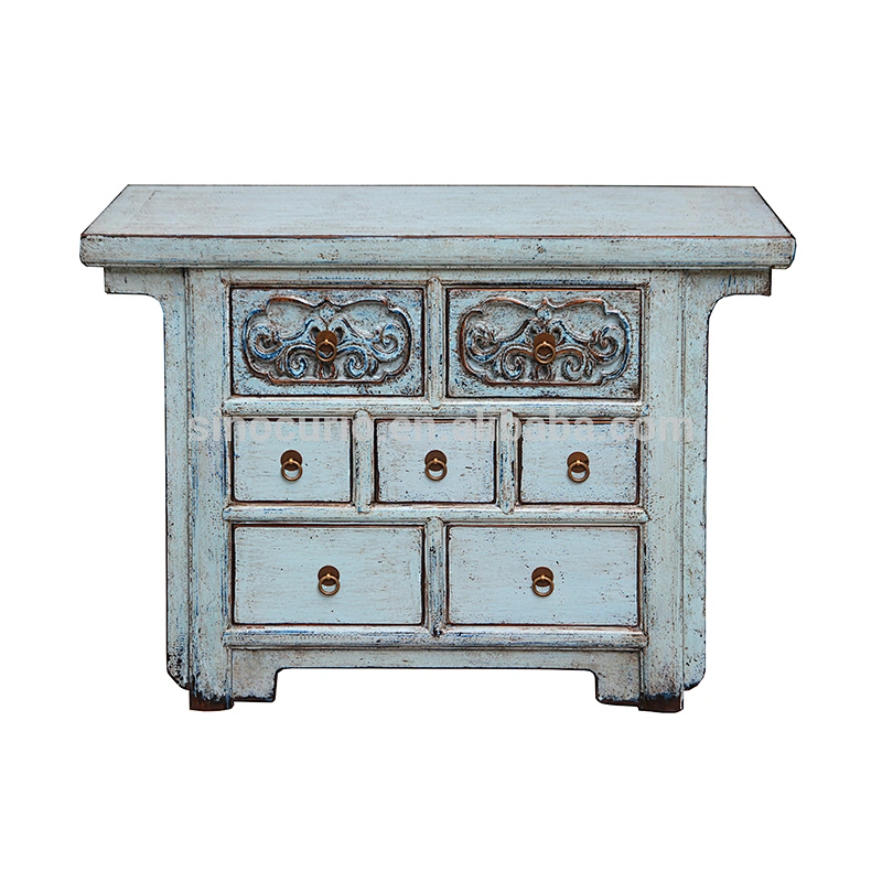 Chinese antique carved furniture antique lacquered wooden buffet furniture