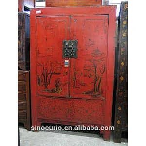 Chinese Antique furniture wedding wardrobe L37